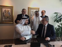 Signing ceremony between IHG and API Hotels & Resorts for Crowne PlazaR Dubai Business Bay and InterContinental Residence Suites Dubai Business Bay