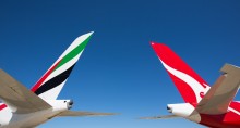 Emirates Qantas image
