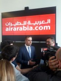 Adel Al Ali, CEO, Group Air Arabia during the press conference in Milan