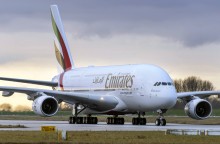 An Emirates Airbus A380