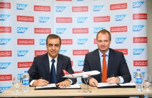 Adel Al Ali, Group CEO, Air Arabia & Julien Bertin, Managing Director, SAP during signing ceremony
