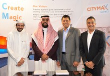 Riyadh-Signing (L_ Two representatives of Crown Garden Company for Catering LLC, Sanjay Dube - CEO, Landmark Hospitality, Aly Shariff - COO, Citymax Hotels