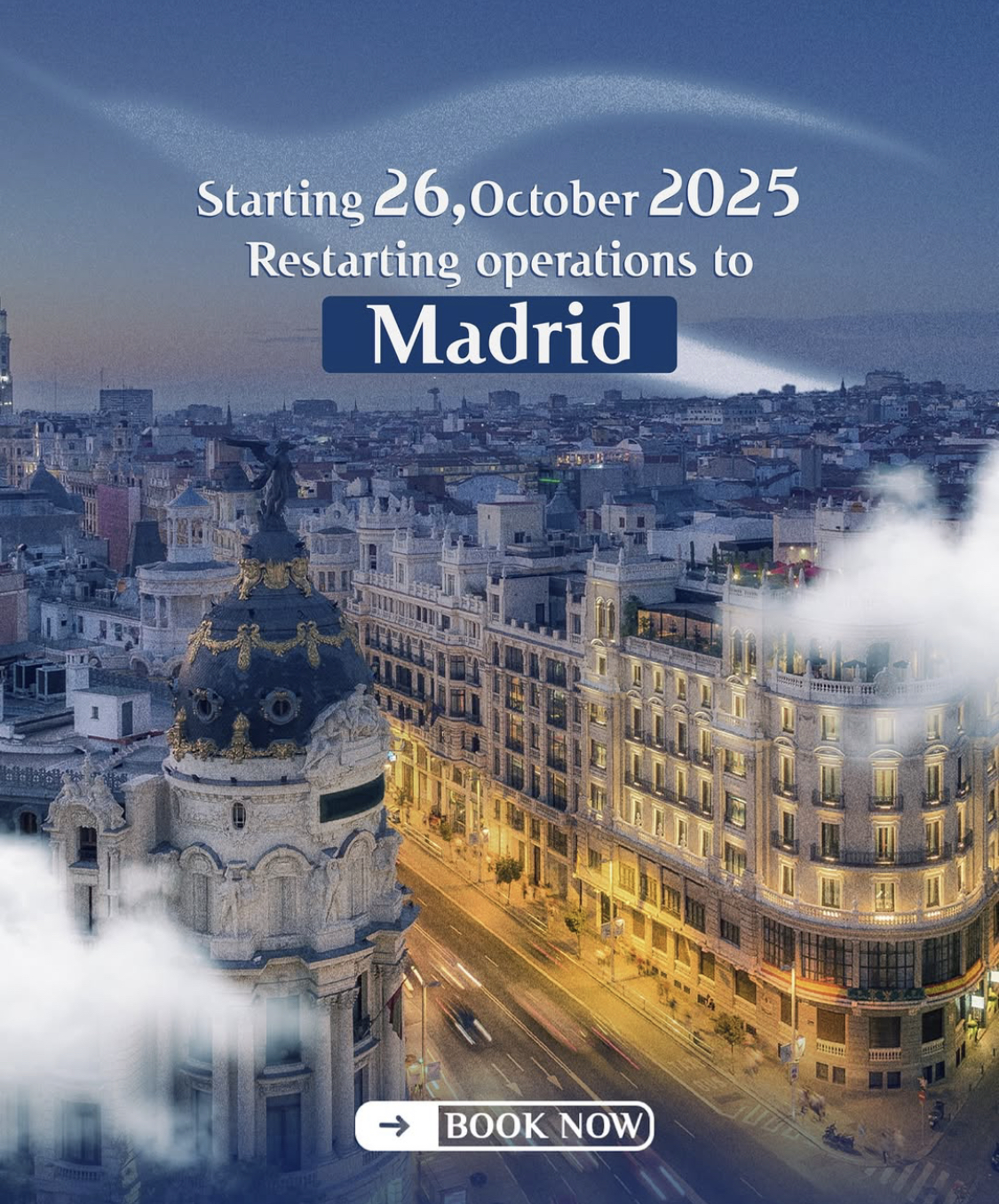 Kuwait Airways resumes operations to Madrid in October